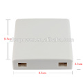 China supply 2core/port wall mounted fiber face plate 86*86 type ,indoor fiber optic small/tool box